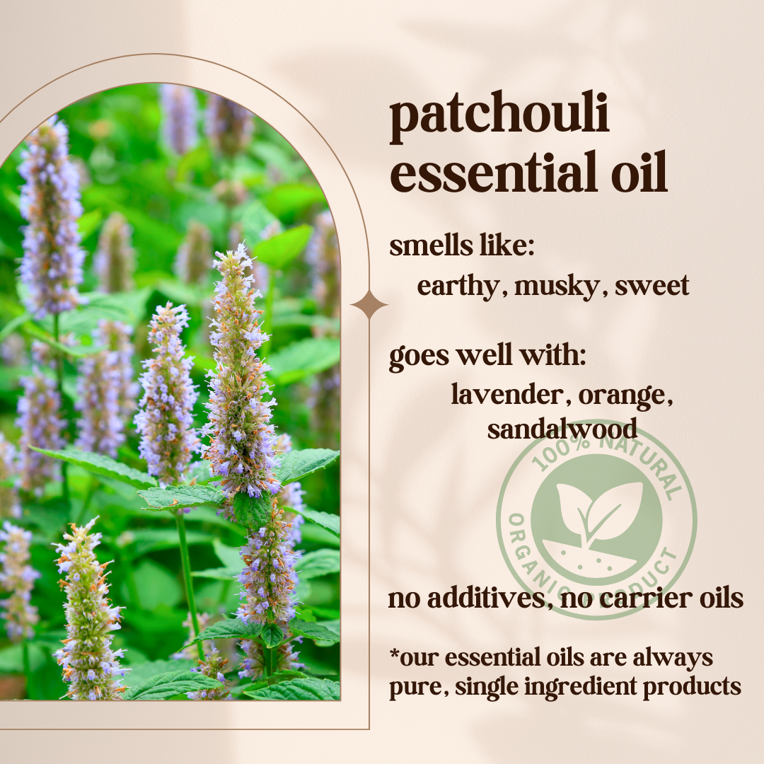 Avivni Patchouli Essential Oil- 100% Pure, Organic, Therapeutic Grade, 0.33oz (10ml)