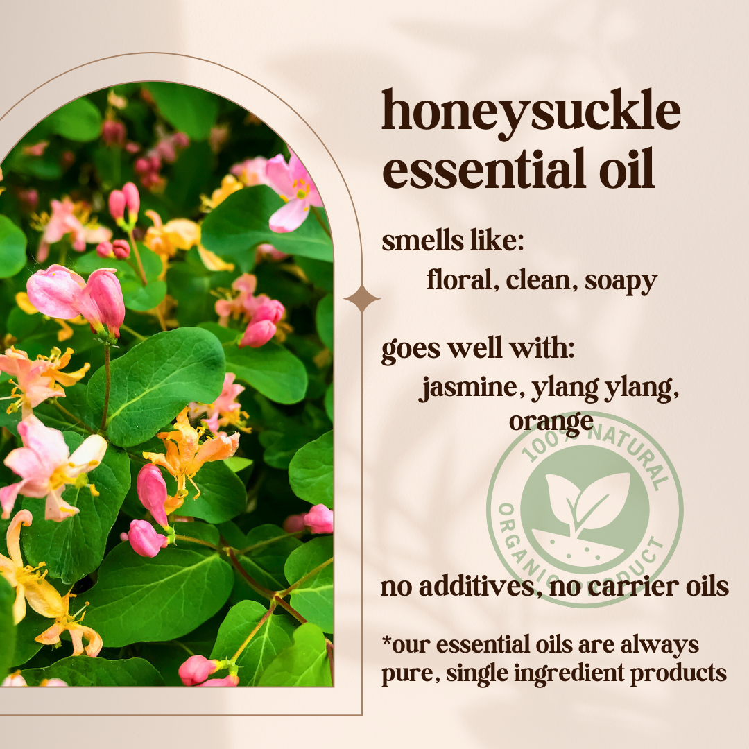 Avivni Honeysuckle Essential Oil- 100% Pure, Organic, Therapeutic Grade, 0.33oz (10ml)