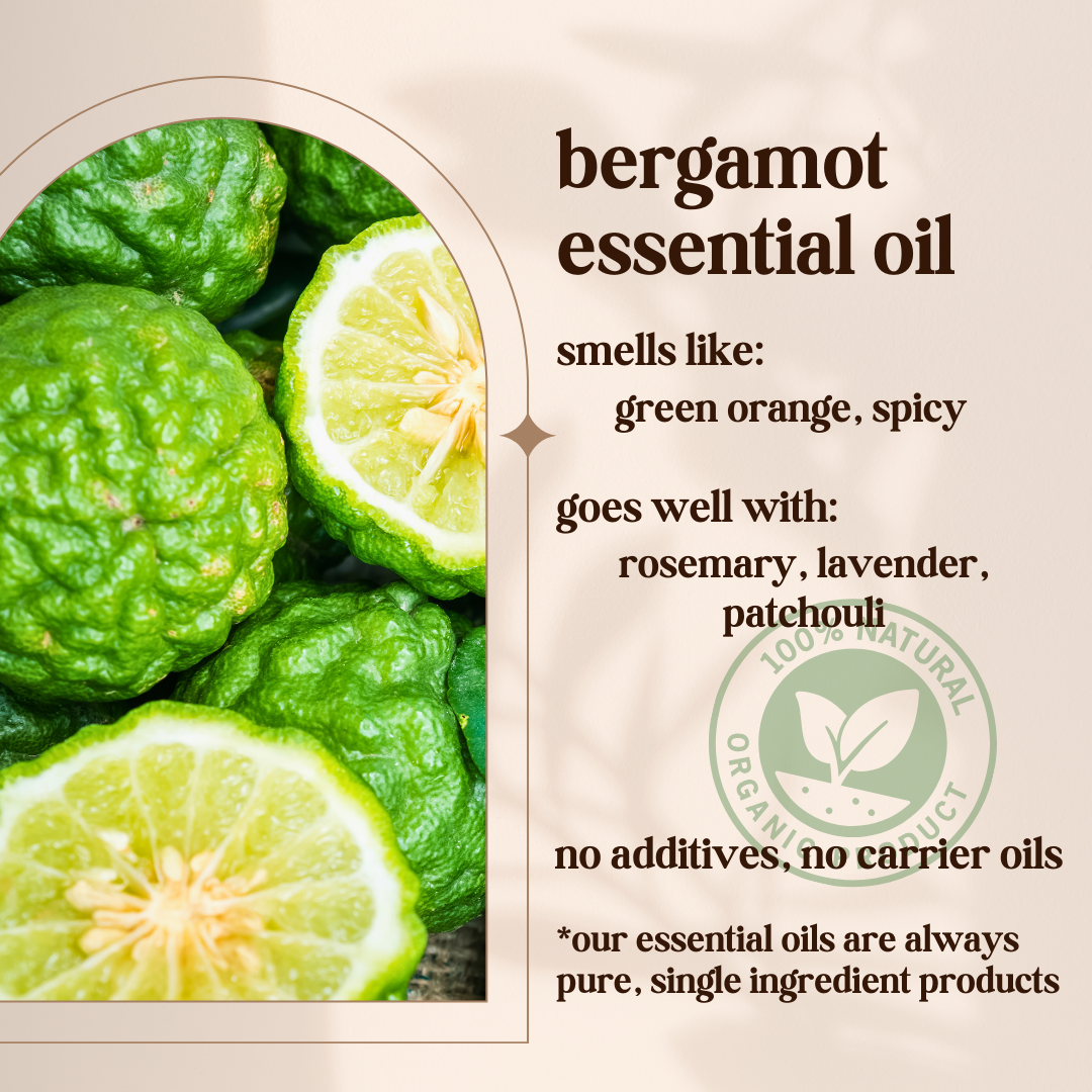Avivni Bergamot Essential Oil- 100% Pure, Organic, Therapeutic Grade, 0.33oz (10ml)