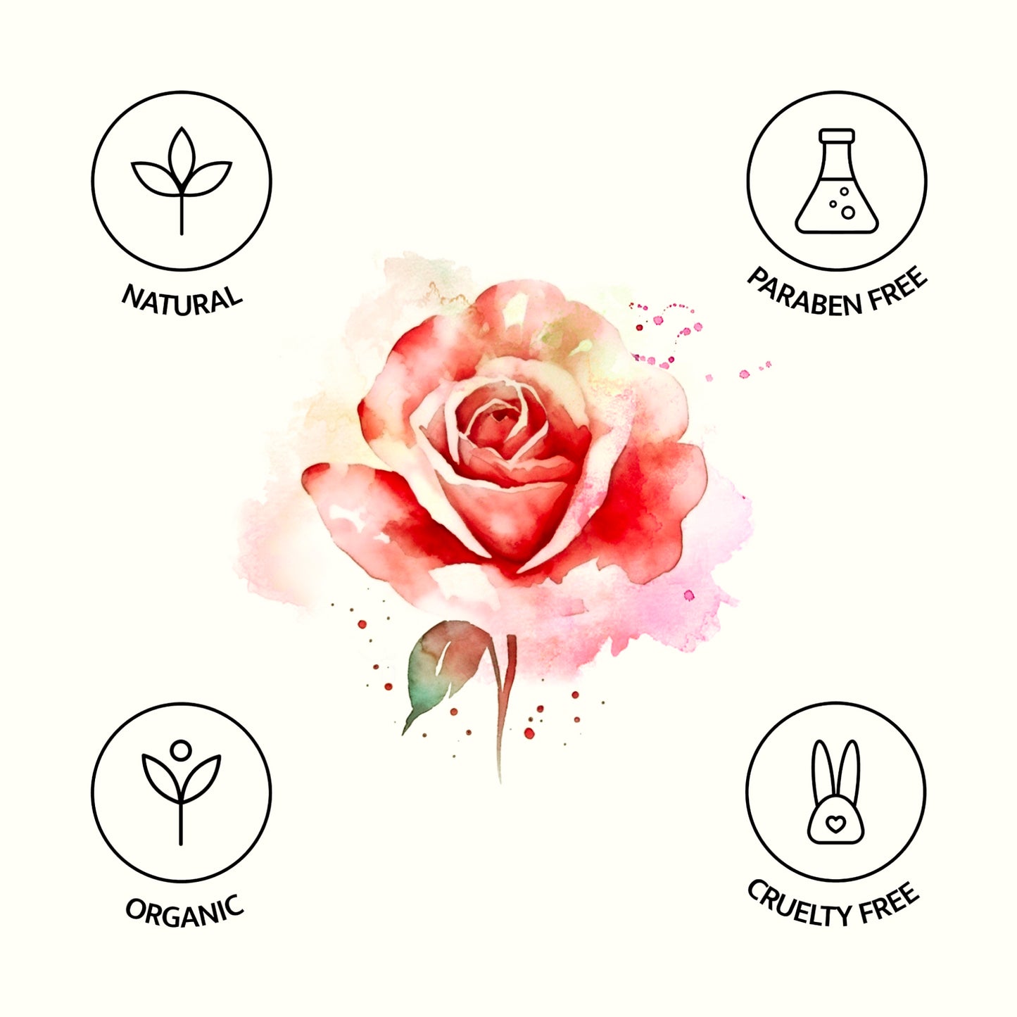 Rose Essential Oil - Therapeutic Grade, Pure & Organic - 0.33oz (10ml)