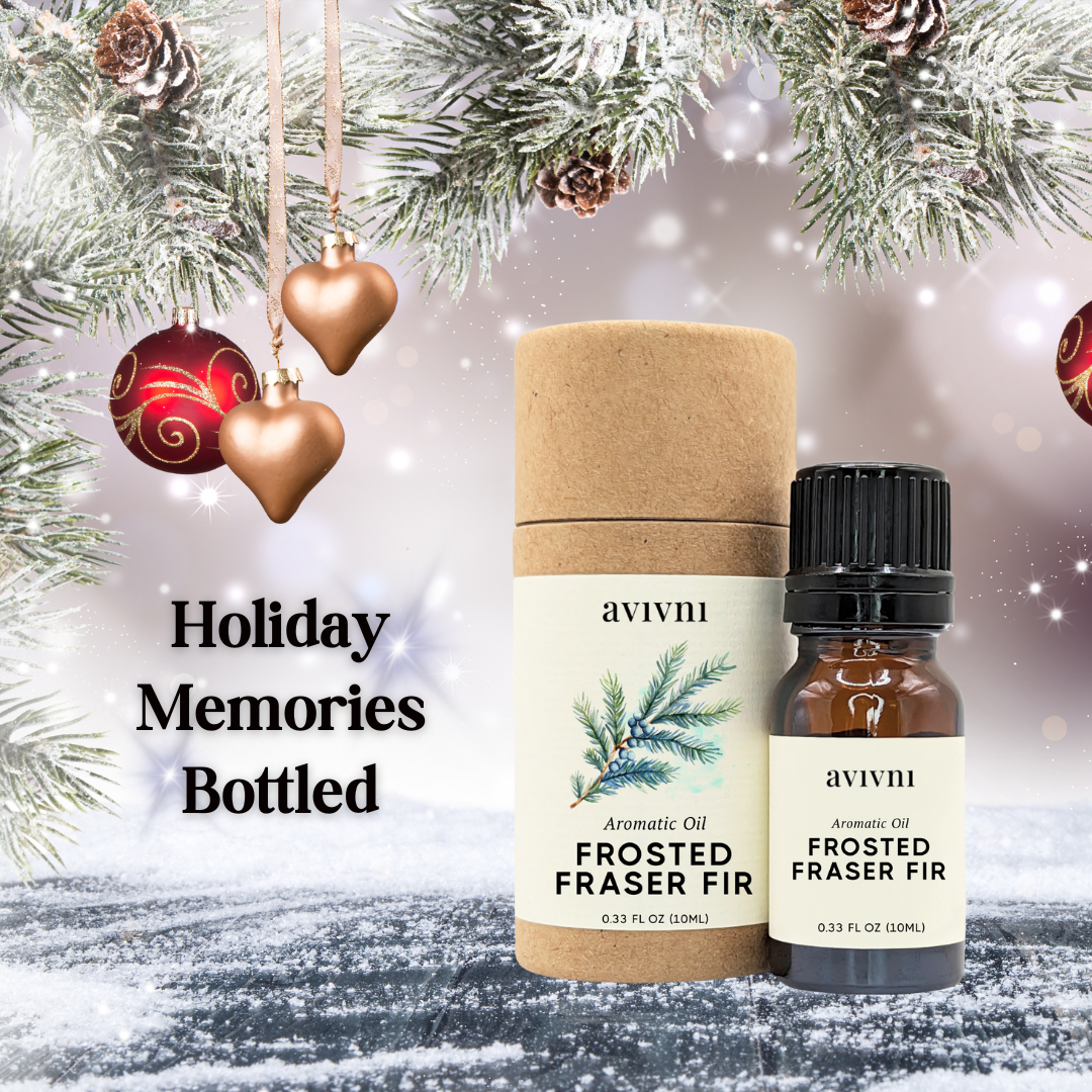 Avivni Frosted Fraser Fir Fragrance Oil- Holiday Scented Ultra Concentrated Oil, 0.33oz (10ml)