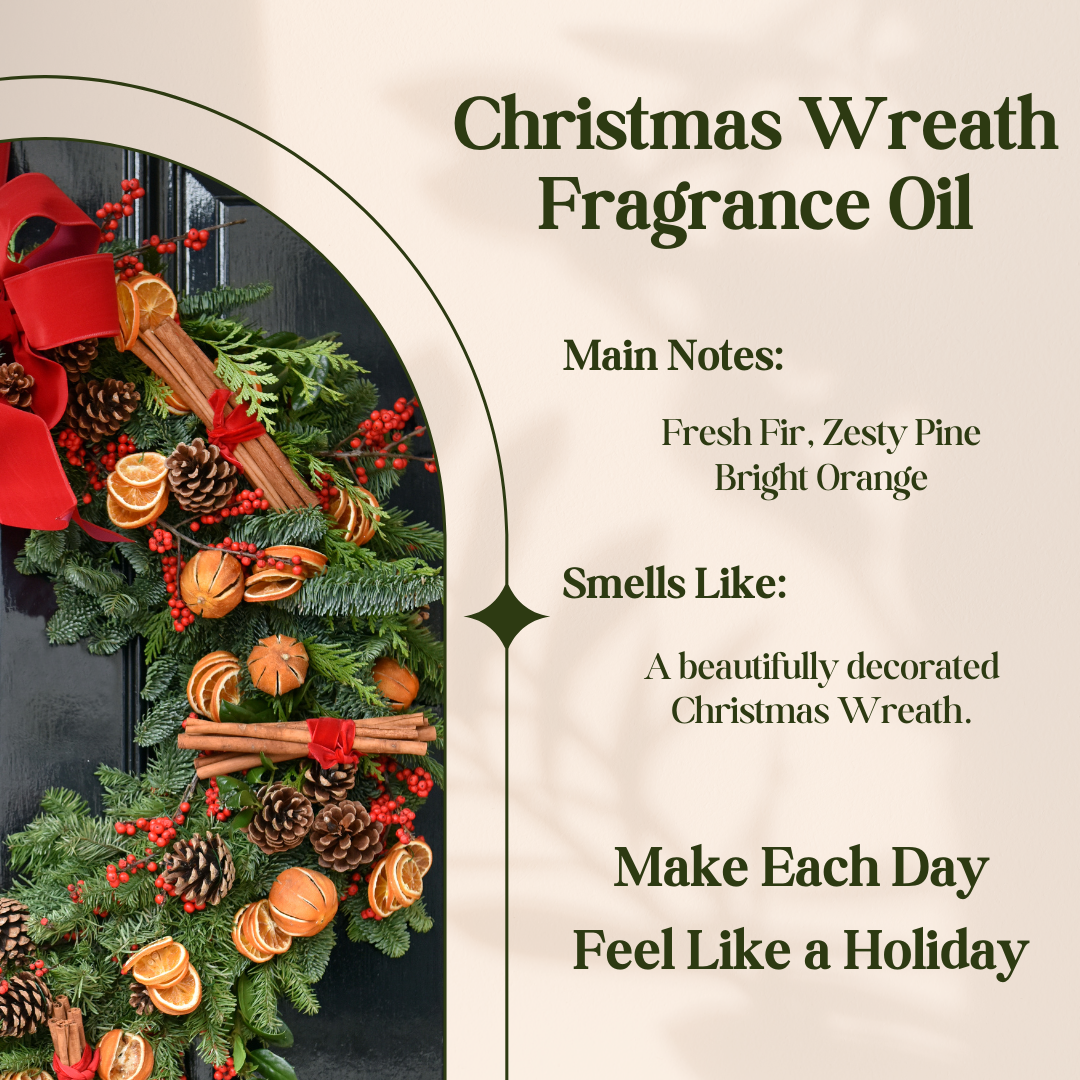 Avivni Winter Wreath Fragrance Oil- Holiday Fragrance Ultra Concentrated Oil, 0.33oz (10ml)