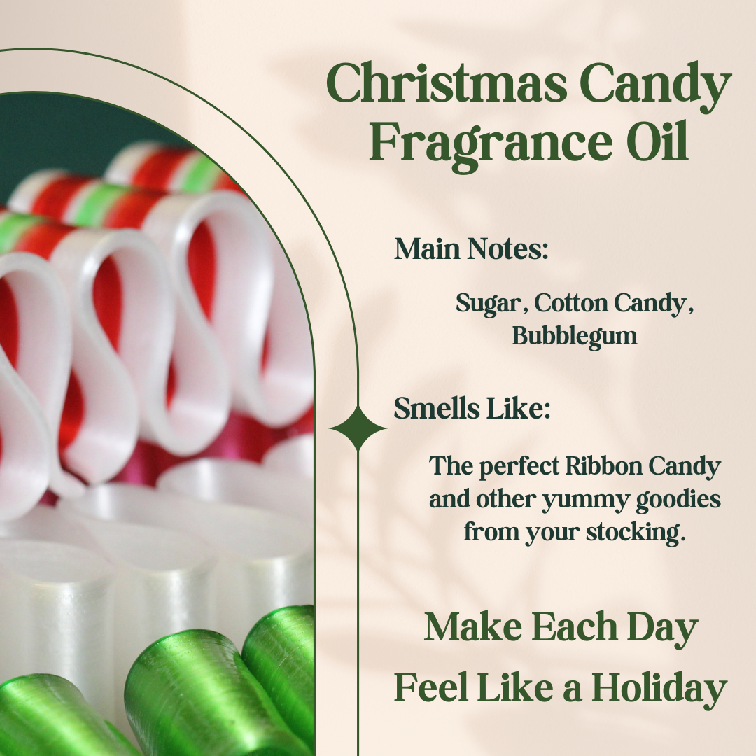 Avivni Christmas Candy Fragrance Oil- Winter Fragrance Ultra Concentrated Oil, 0.33oz (10ml)