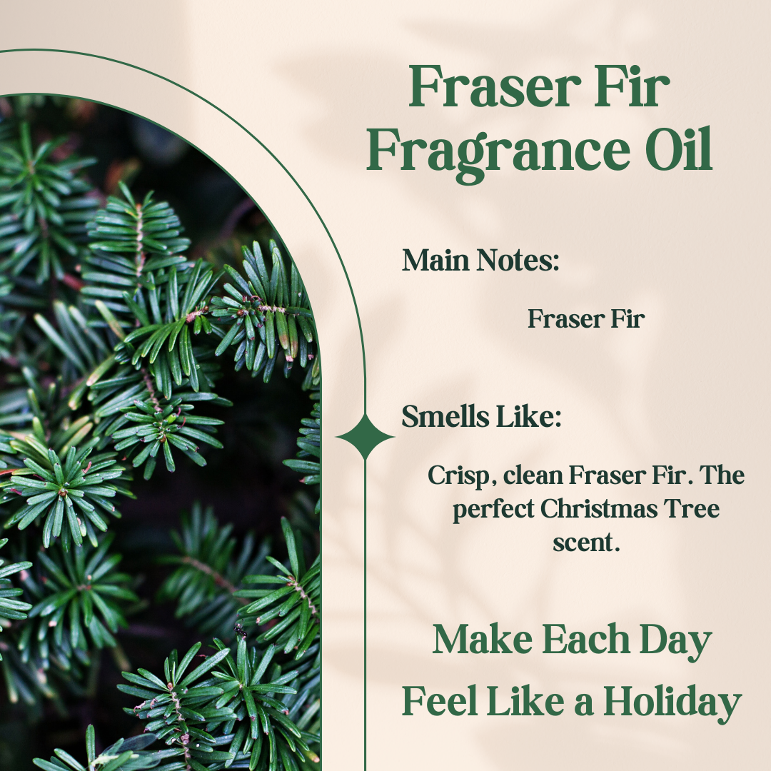 Avivni Frosted Fraser Fir Fragrance Oil- Holiday Scented Ultra Concentrated Oil, 0.33oz (10ml)