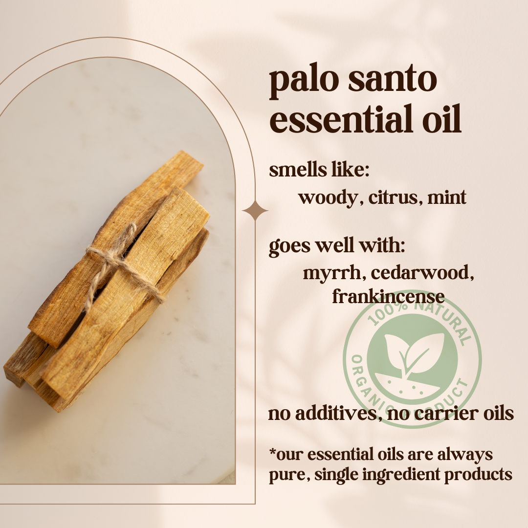 Avivni Palo Santo Essential Oil- 100% Pure, Organic, Therapeutic Grade, 0.33oz (10ml)