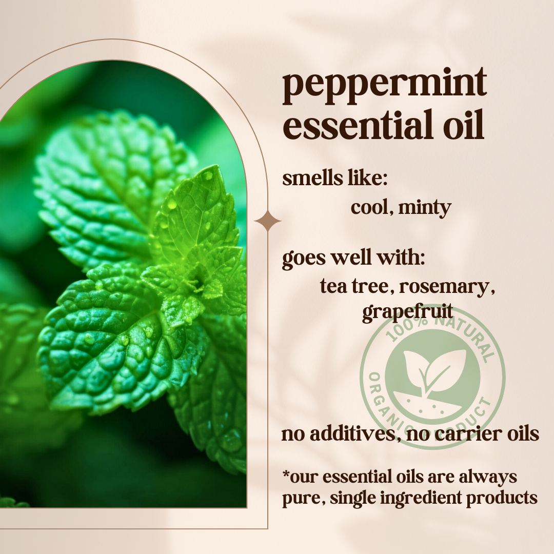 Avivni Peppermint Essential Oil- 100% Pure, Organic, Therapeutic Grade, 0.33oz (10ml)