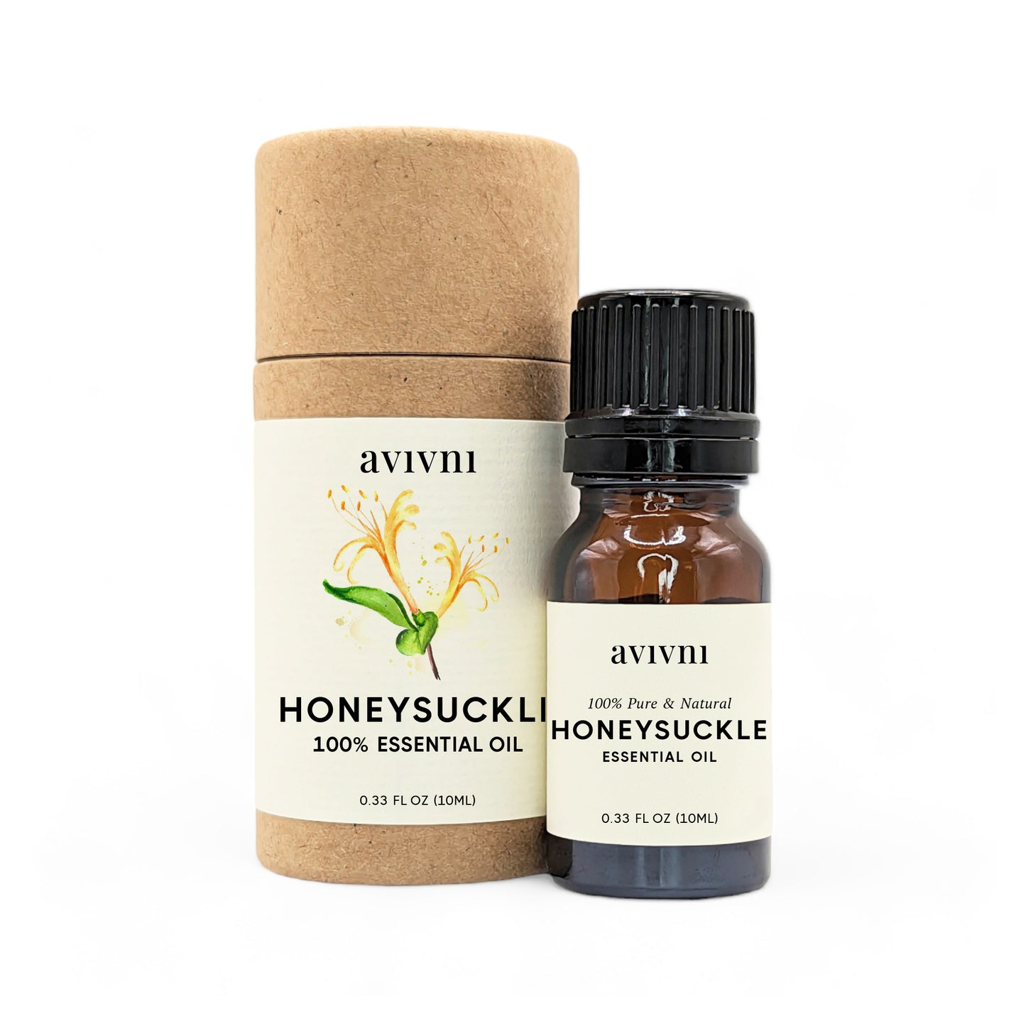 Avivni Honeysuckle Essential Oil- 100% Pure, Organic, Therapeutic Grade, 0.33oz (10ml)