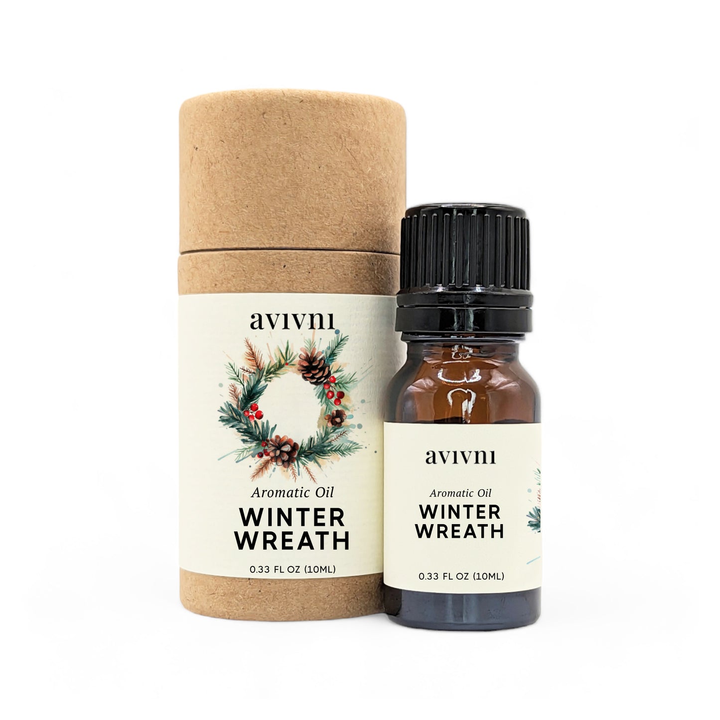 Avivni Winter Wreath Fragrance Oil- Holiday Fragrance Ultra Concentrated Oil, 0.33oz (10ml)