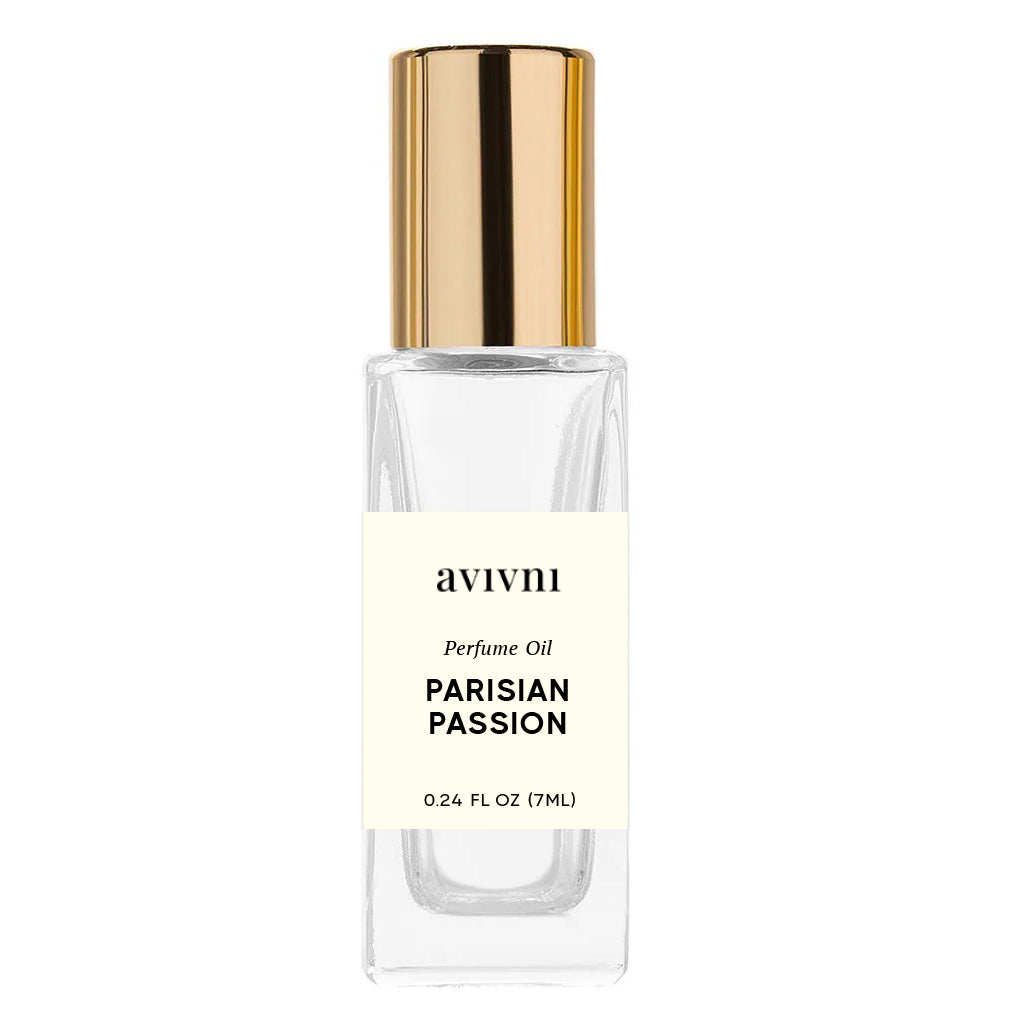 Avivni Parisian Passion Luxury Perfume Oil RollOn - Travel Sized Clean Fragrance (7ml)